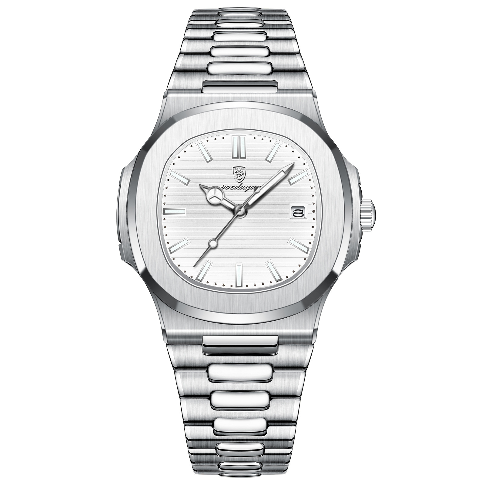 Water-Resistant Men's Quartz Watch with Date Display