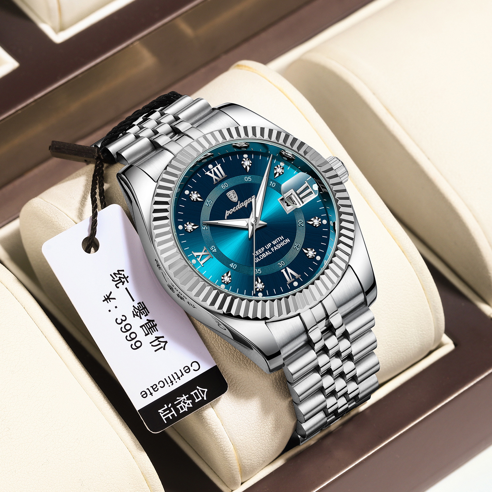 Luxury Business Men's Quartz Wristwatch