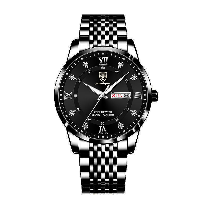 Men's Water-Resistant Quartz Watch with Date