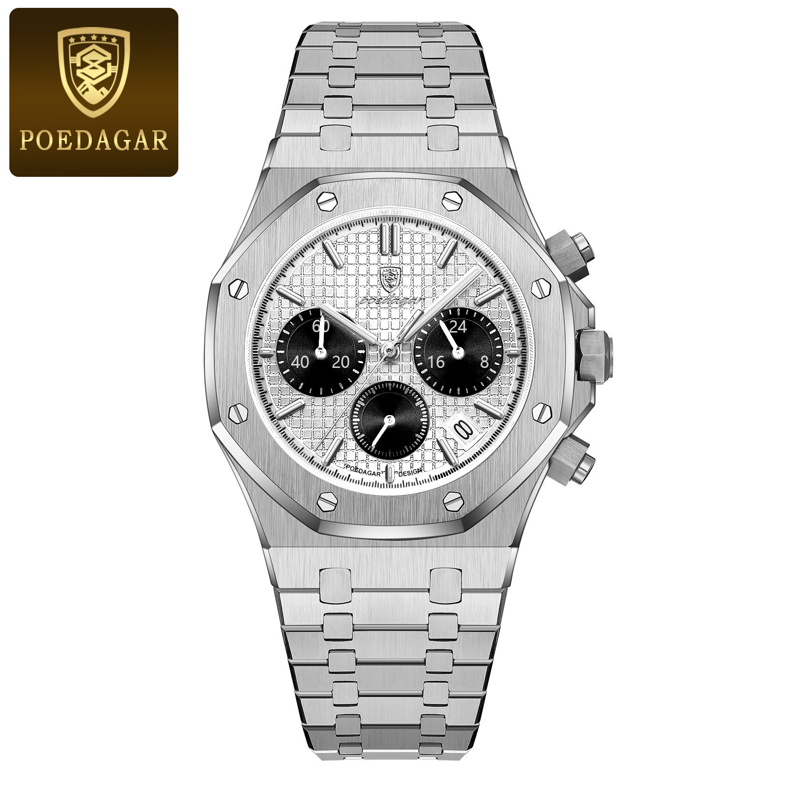 Men's Multifunction Quartz Watch with Luminous Hands