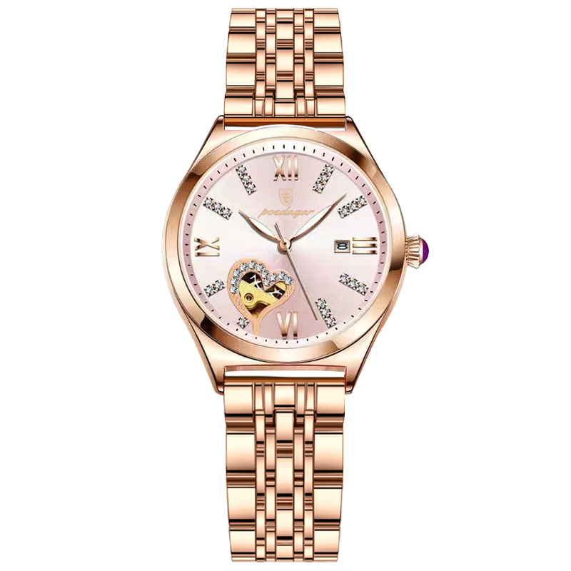 Women's Water-Resistant Quartz Watch with Date