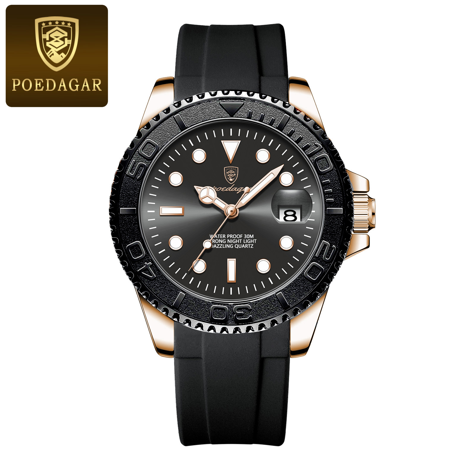 Men's Fashion Quartz Wristwatch with Luminous Hands