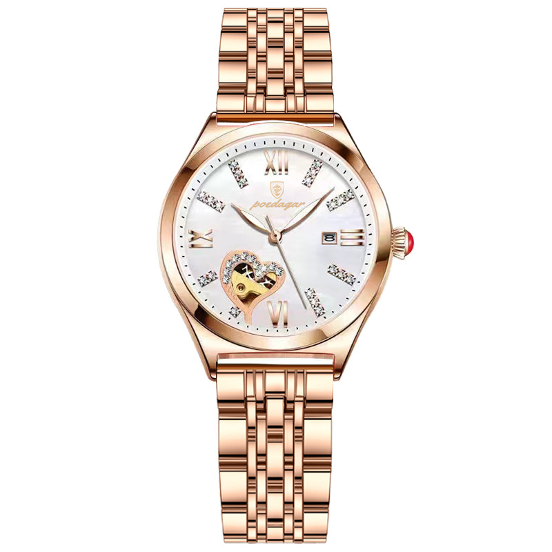 Women's Water-Resistant Quartz Watch with Date