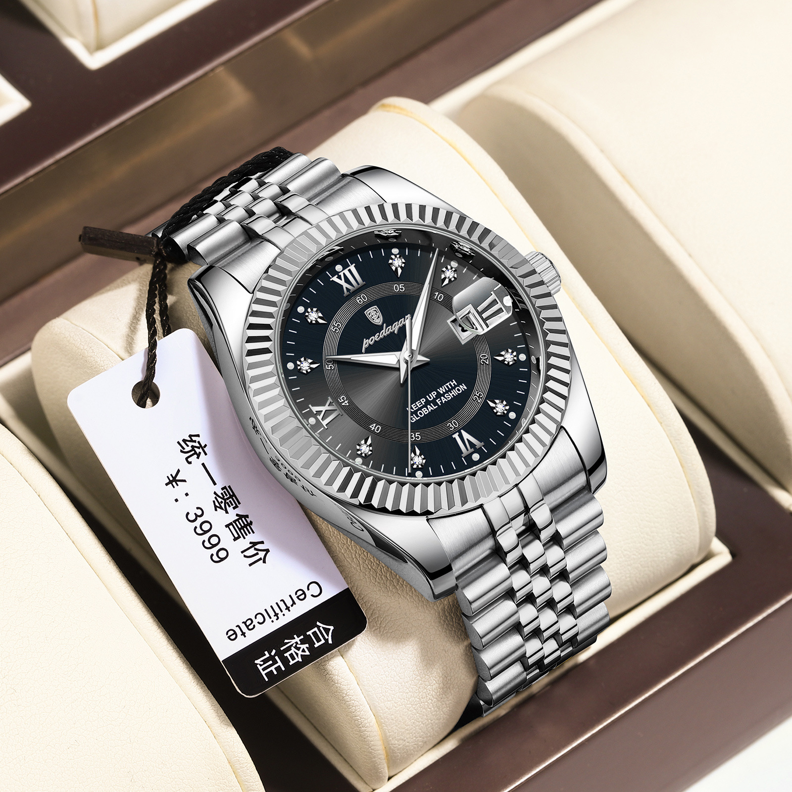 Luxury Business Men's Quartz Wristwatch