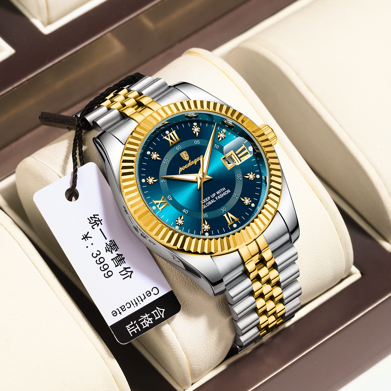 Luxury Business Men's Quartz Wristwatch