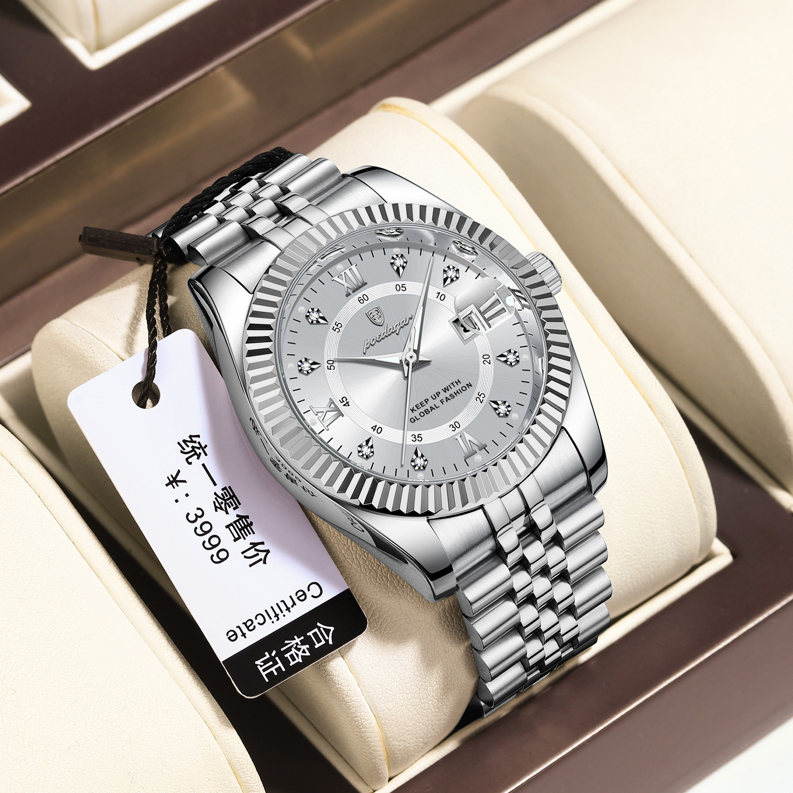Luxury Business Men's Quartz Wristwatch