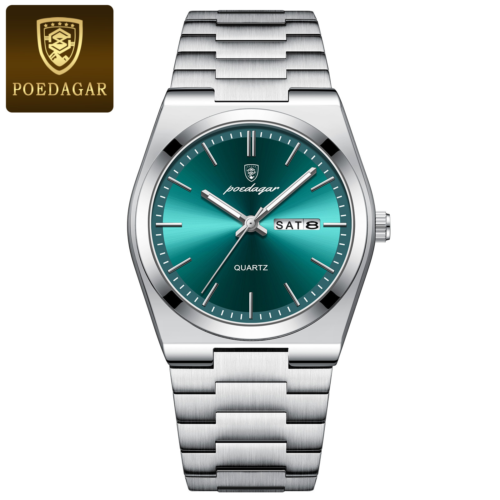 Slim Men's Quartz Watch with Luminous Hands