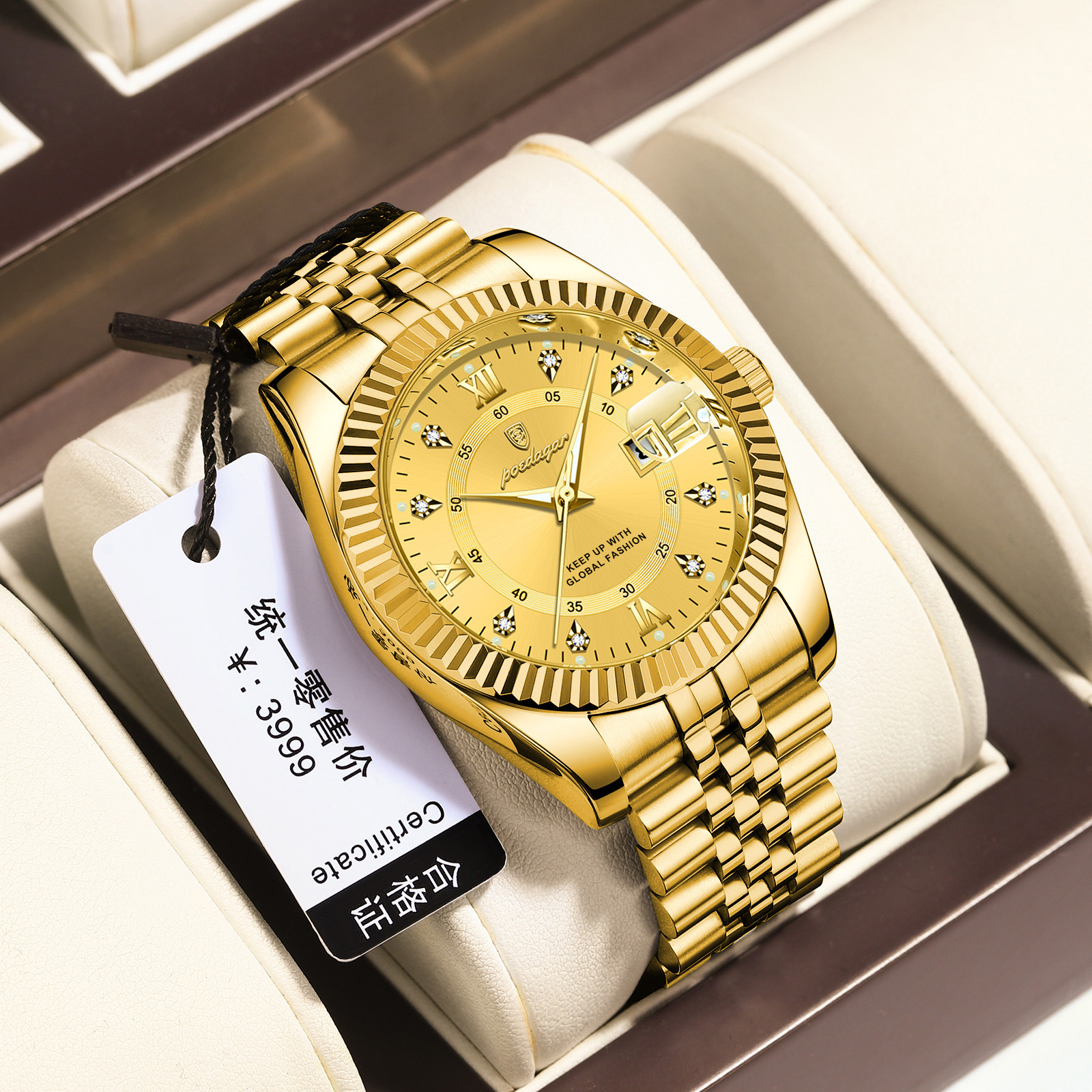 Luxury Business Men's Quartz Wristwatch