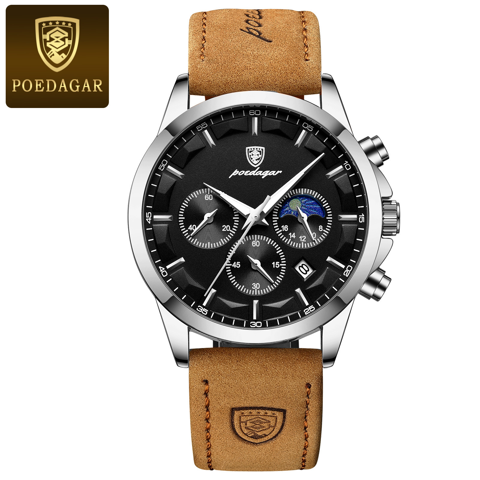 Men's Multifunction Water-Resistant Quartz Watch