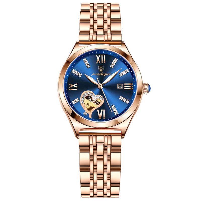 Women's Water-Resistant Quartz Watch with Date