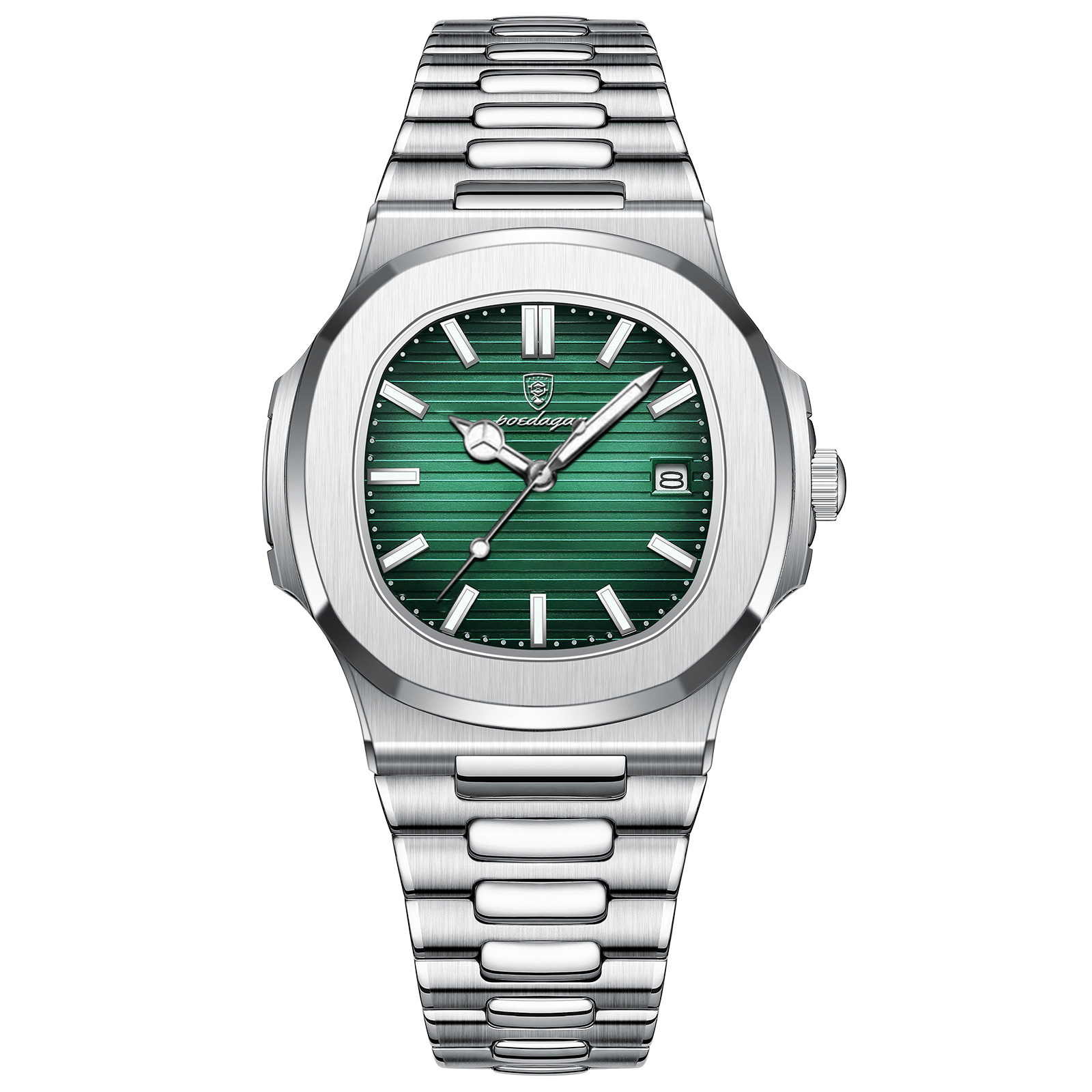 Water-Resistant Men's Quartz Watch with Date Display