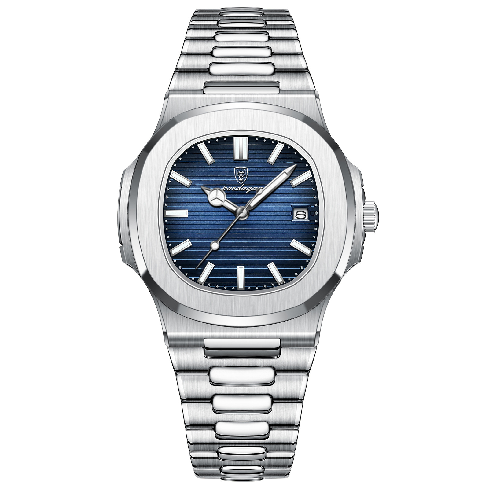 Water-Resistant Men's Quartz Watch with Date Display