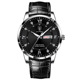 Slim Men's Quartz Watch with Dual Date Display